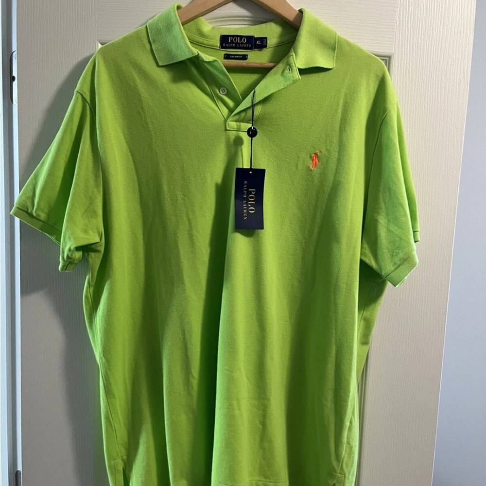 Ralph Lauren Green Polo Shirt Vibrant Style